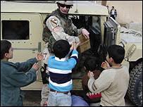 ... to Iraqi children photo: Hugh Sykes
