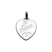 Pendentif coeur . je t'aime . ar ean ...