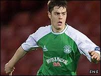 Hibernian midfielder Ross Chisholm ...