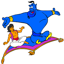 Coloriage genie d aladdin