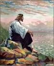 <b>Jesus</b> Sitting on a Mountain by the Sea of Galilee